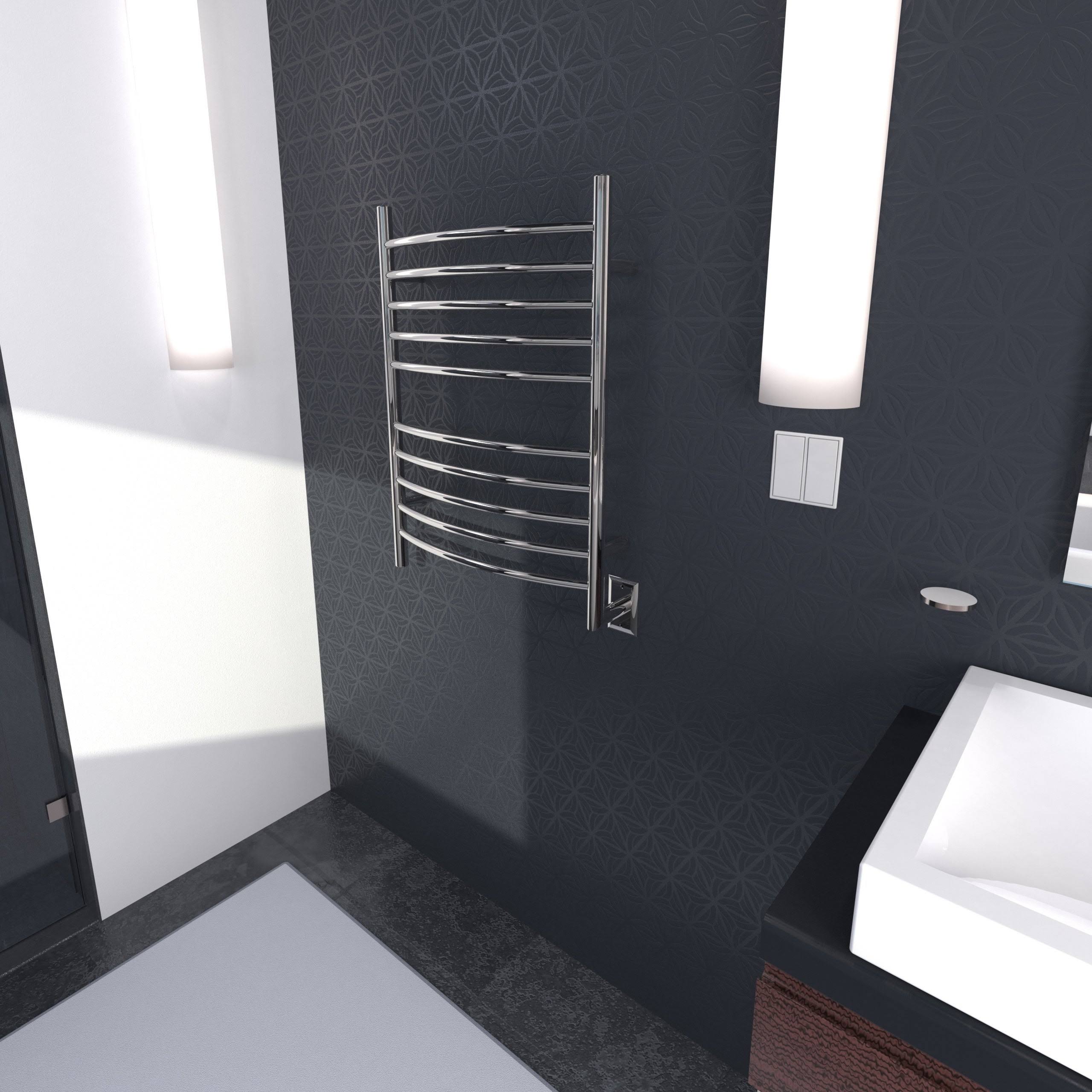 Polished Stainless Curved Towel Warmer H630313