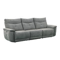 3-Piece Wood & Fabric Sofa in Dark Gray K7809