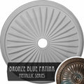 Bronze Blue Ceiling Medallion T850436