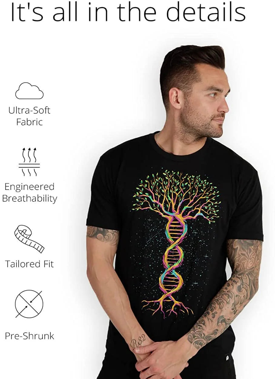 Black Graphic Tees X4010