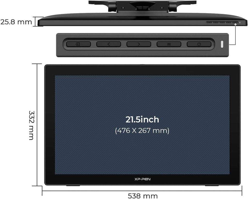 21.5in Drawing Monitor with Screen Digital Graphics Tablet Q7055