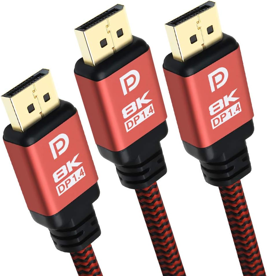 DisplayPort 1.4 Cable 8K 15ft (3 Pack) O597