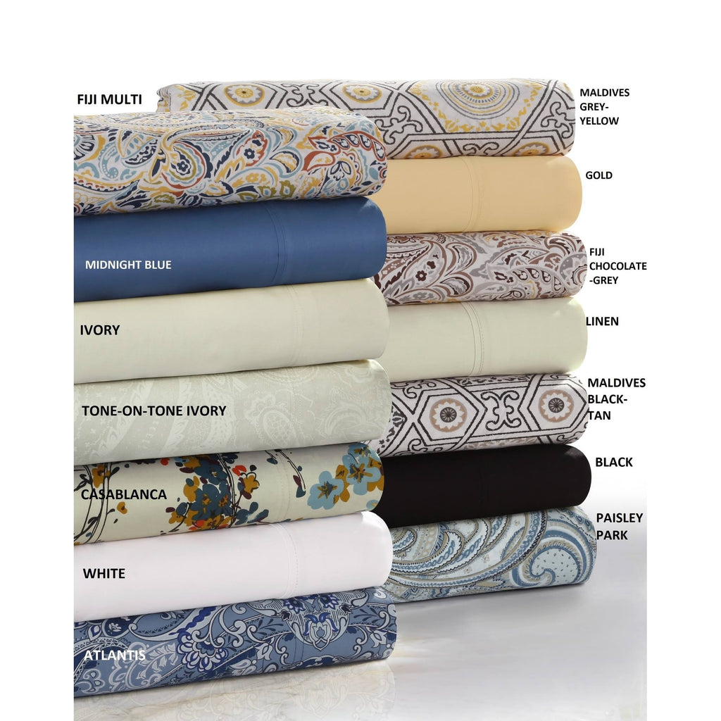 Twin XL Printed Extra Deep Pocket Sheet Set J5206