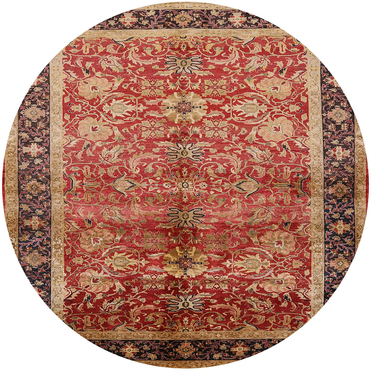 Brown Sand Oriental Area Rug Q671