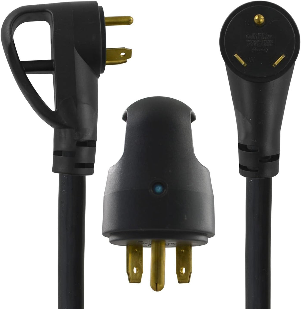 RV 50-Amp Power Optimizer with 30-Amp Plug to 50-Amp 125/250-Volt 14-50R Female Connector, Pack of 2 Y9704