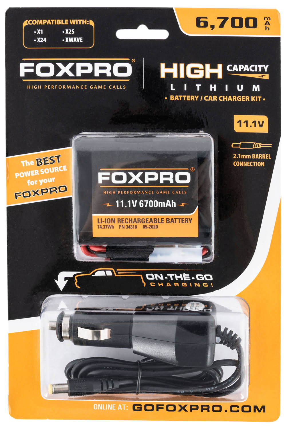 High Capacity Battery & Car Charger 11.1V H887