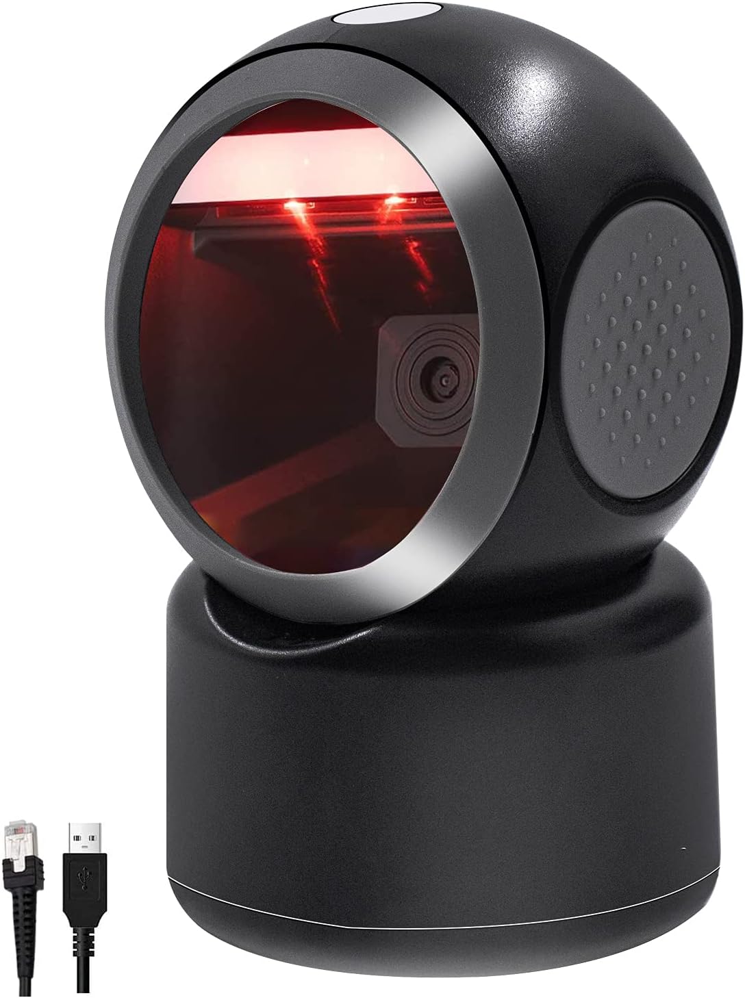 2D QR Desktop Barcode Scanner, Omnidirectional Hands-Free Automatic USB Barcode Reader, Pack of 2 Q59936