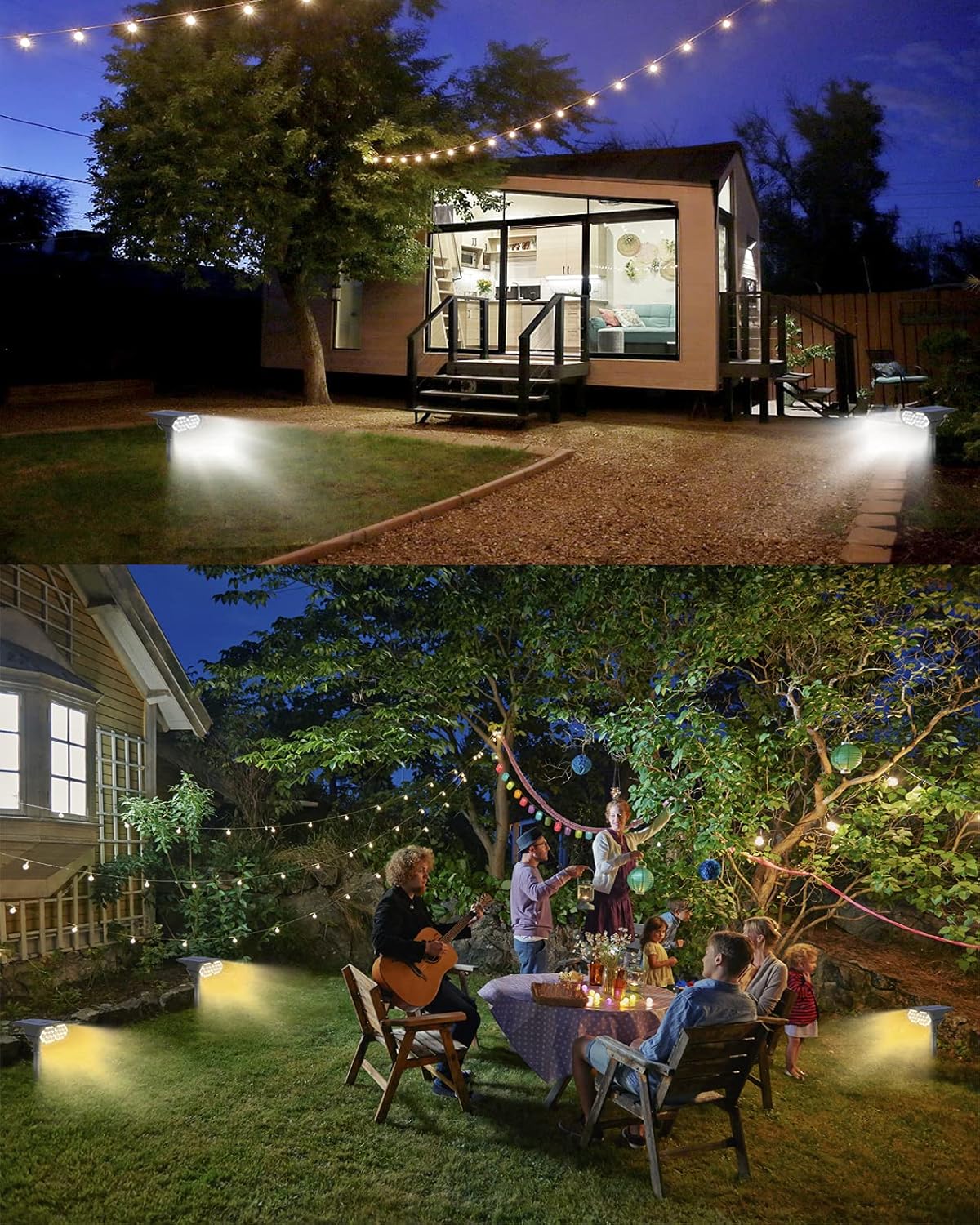 2 Pack IP65 Waterproof Solar Spot Lights O260135