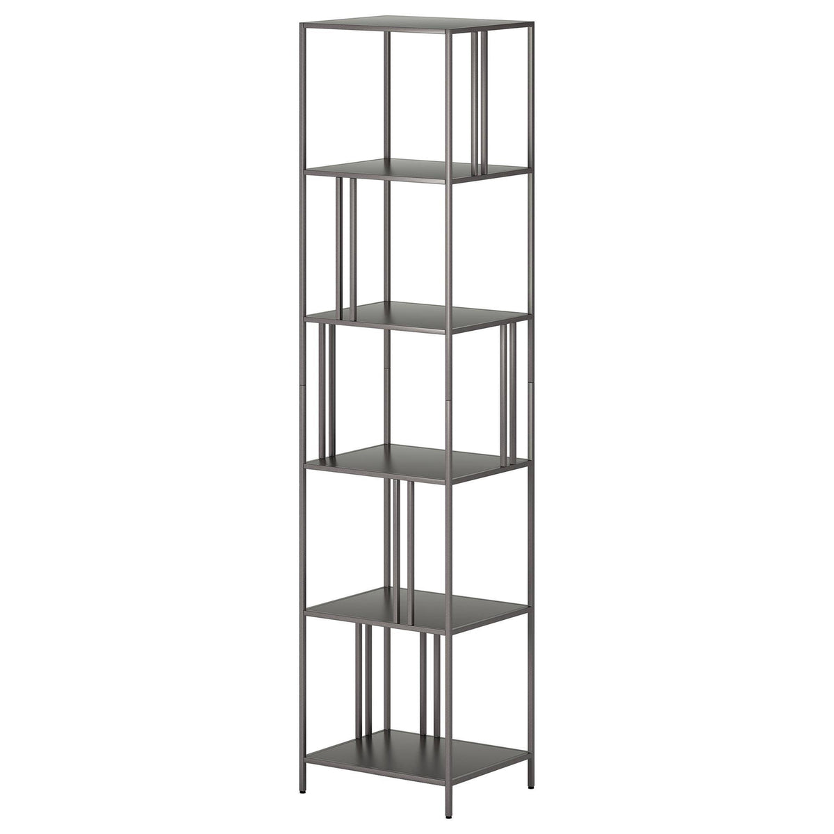 18 in. Gunmetal Gray Bookcase W13048