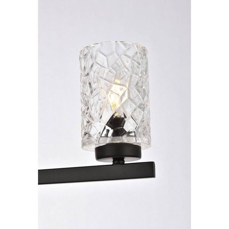 5 Light Bath Sconce with Clear Shade Q6469