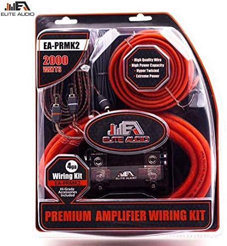 0 Gauge CCA Amplifier Wiring Kit with 20 feet 0 AWG and 2-Channel RCA Interconnects U25913