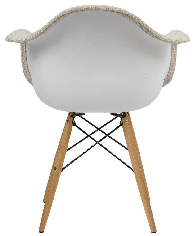 Beige Fabric Accent Chair F7649