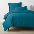 Teal Cotton Percale Twin Duvet Cover I9806