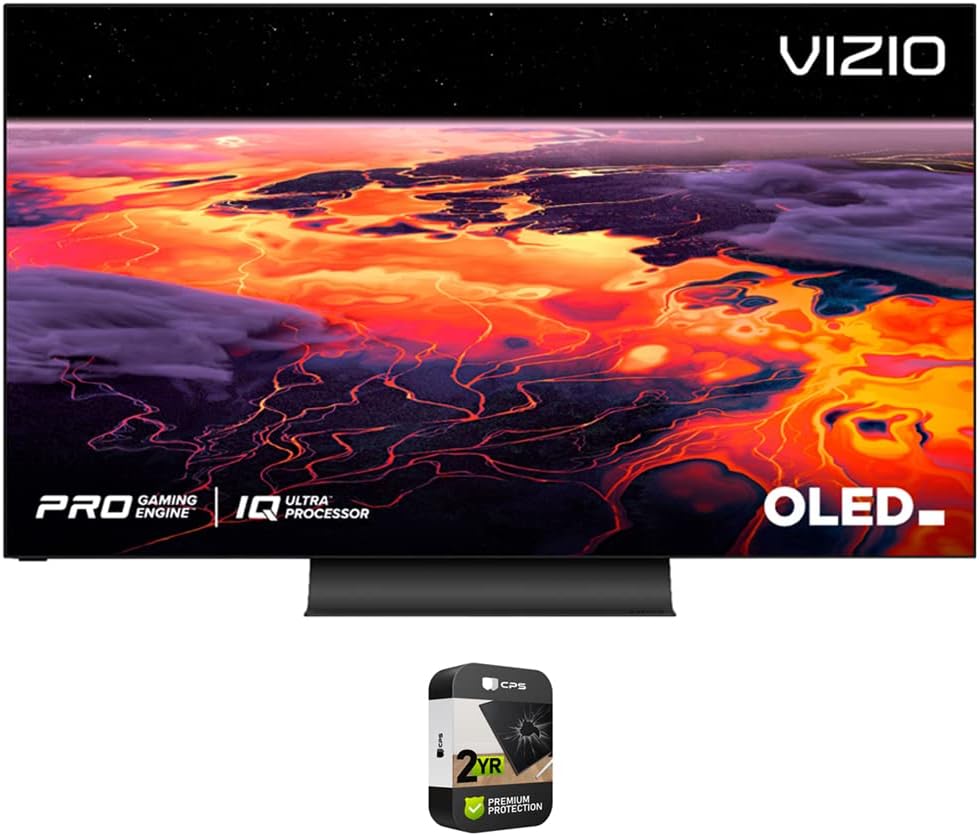 OLED55-H1 55 Class OLED 4K UHD HDR SmartCast TV Bundle with Enhanced Protection Pack O380535