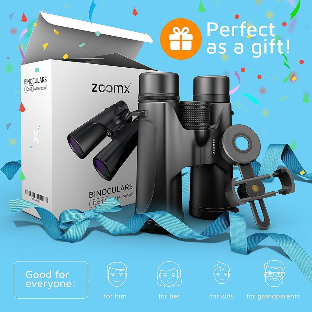 10x42 Waterproof HD Binoculars with Carrying Bag R9031