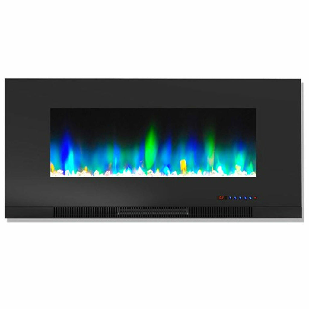 Black Wall-Mount Electric Fireplace K167