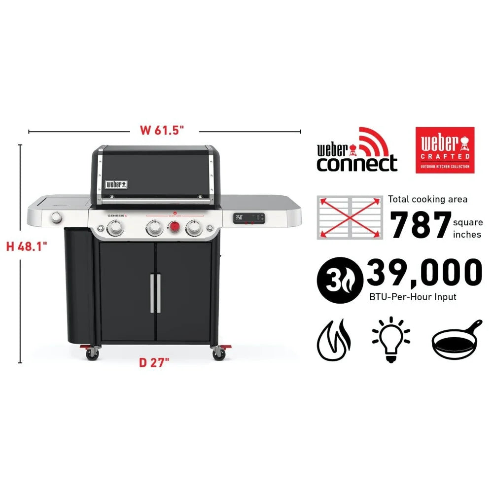 Black Smart Gas Grill S49563