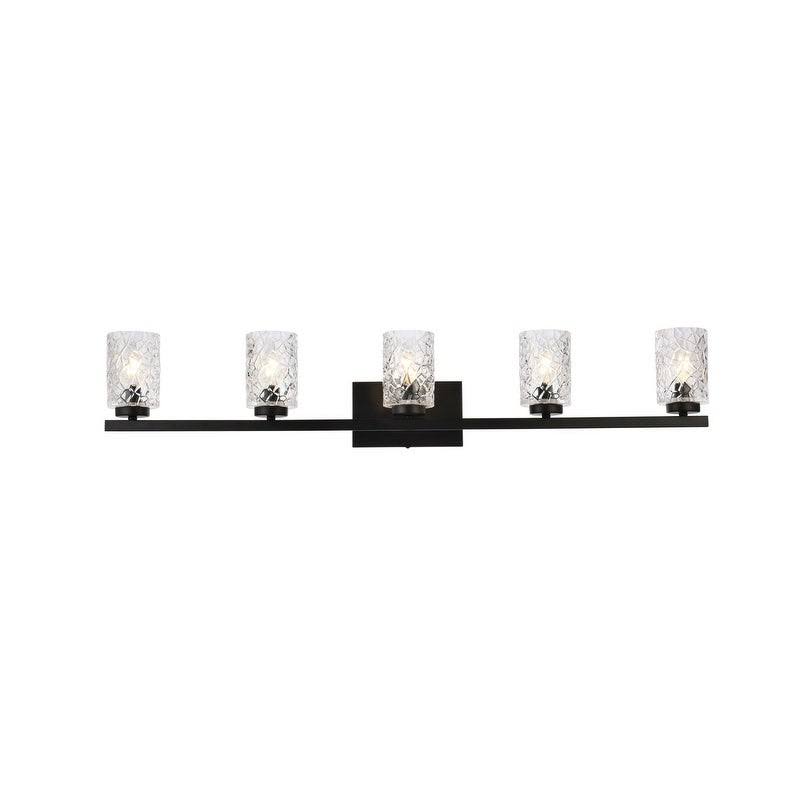 5 Light Bath Sconce with Clear Shade Q6469