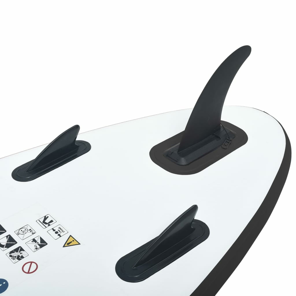 Inflatable Paddleboard Set Black and White M514