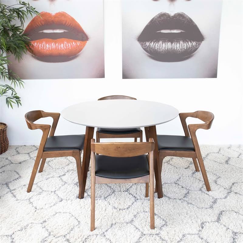 Black PU Leather Dining Chair (Set of 2) X878633