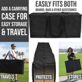 Yellow Checkered Cornhole Set with Carrying Case L882