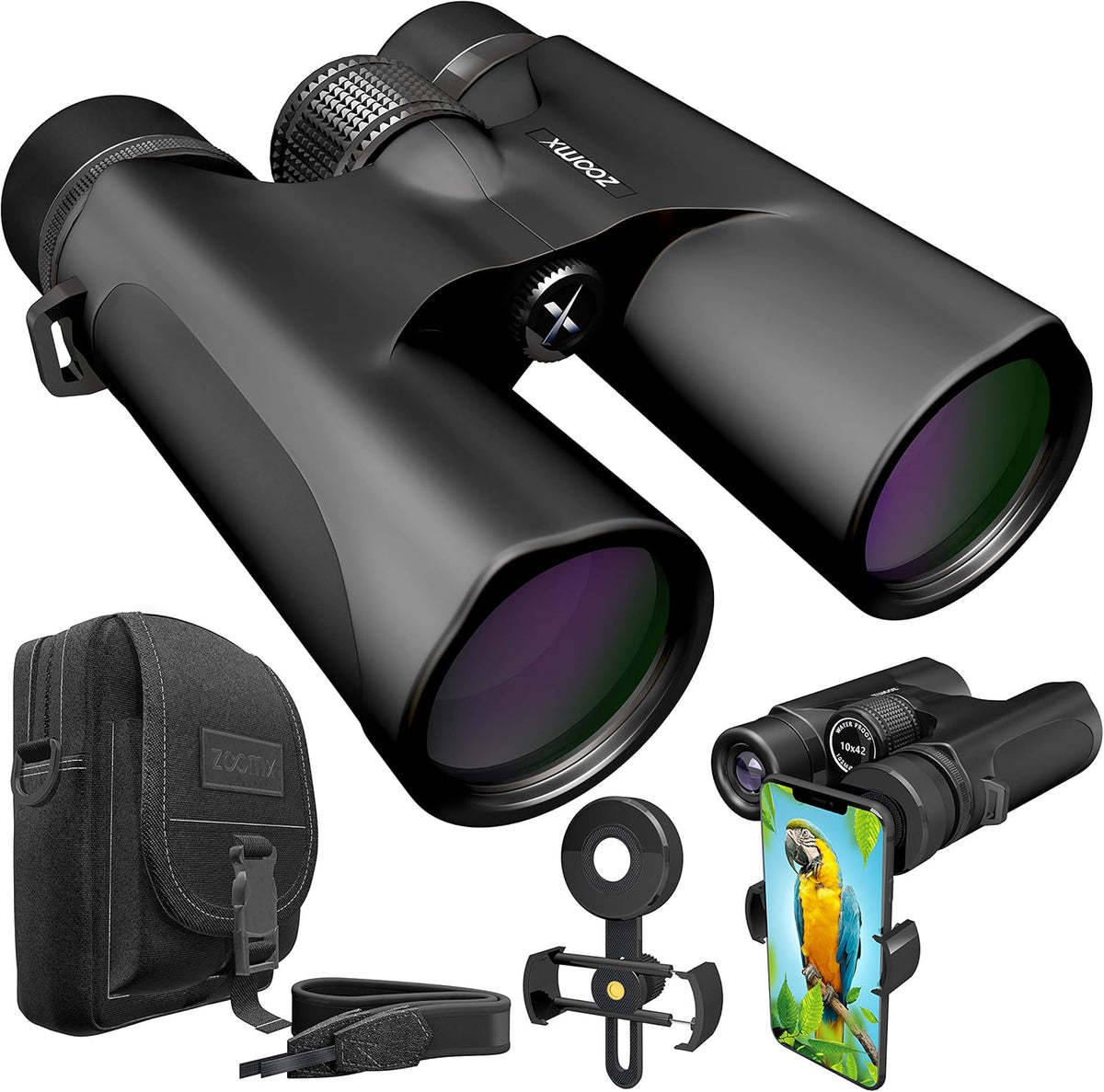 10x42 Waterproof HD Binoculars with Carrying Bag R9031