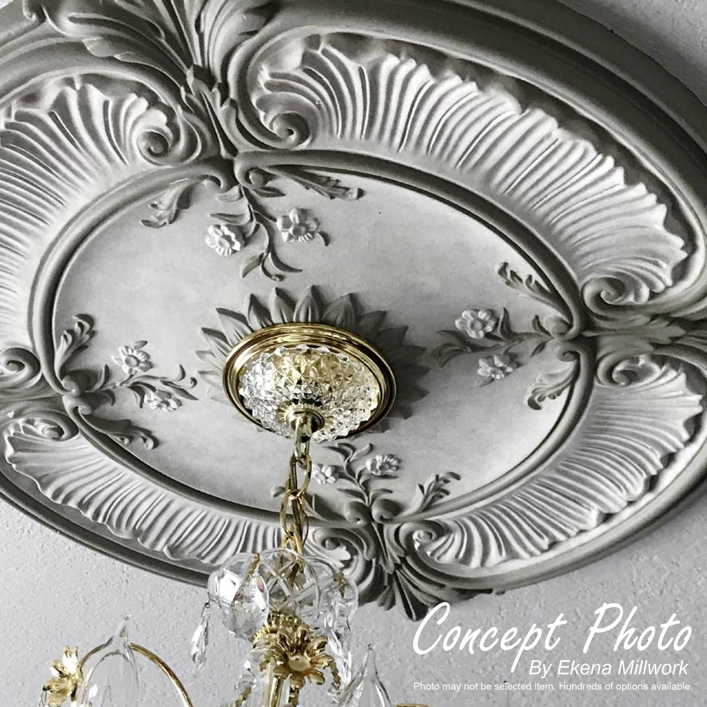 Bronze Blue Ceiling Medallion T850436