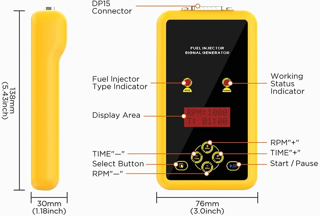 Fuel Injector Cleaner Tester 12V Fuel Pressure Test Kit J507