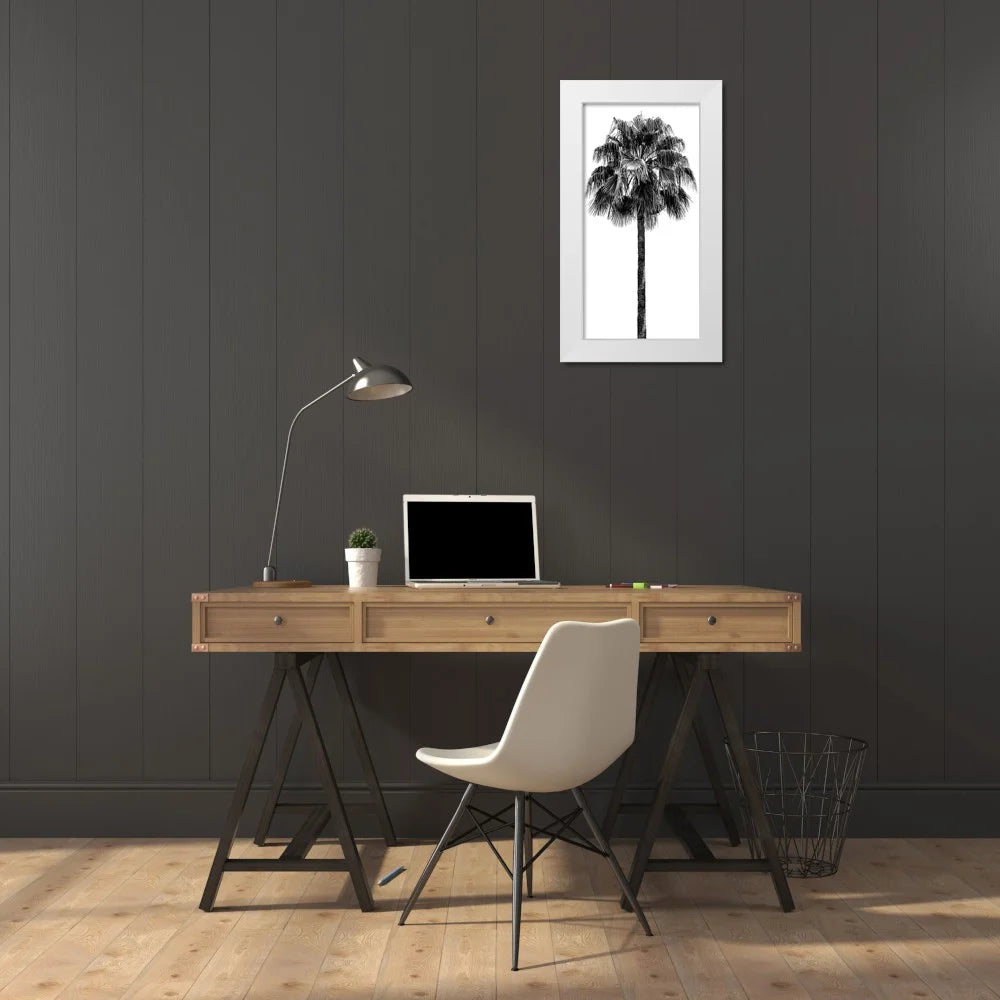 White Modern Wood Framed Museum Art Print Z999
