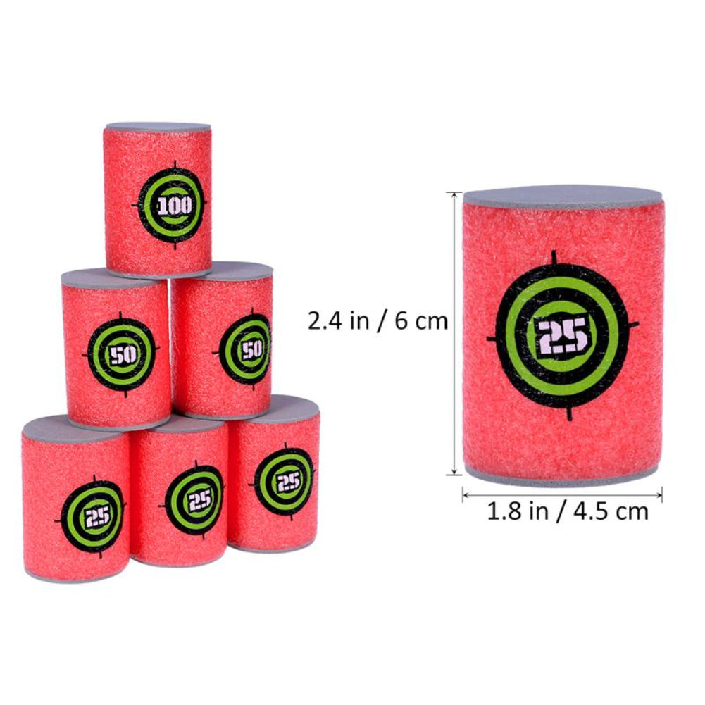 6Pcs Eva Soft Bullet Target Foam Dart Gun Toy P892