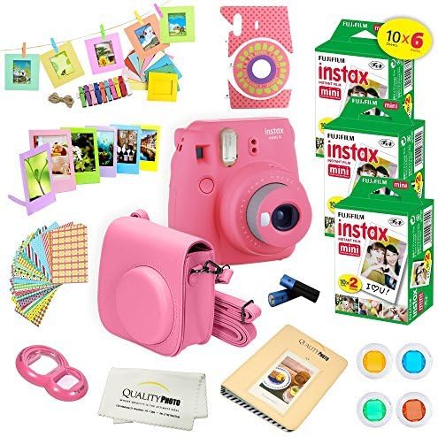 Instant Camera ICE Blue with 60 Pack Instant Films O8675