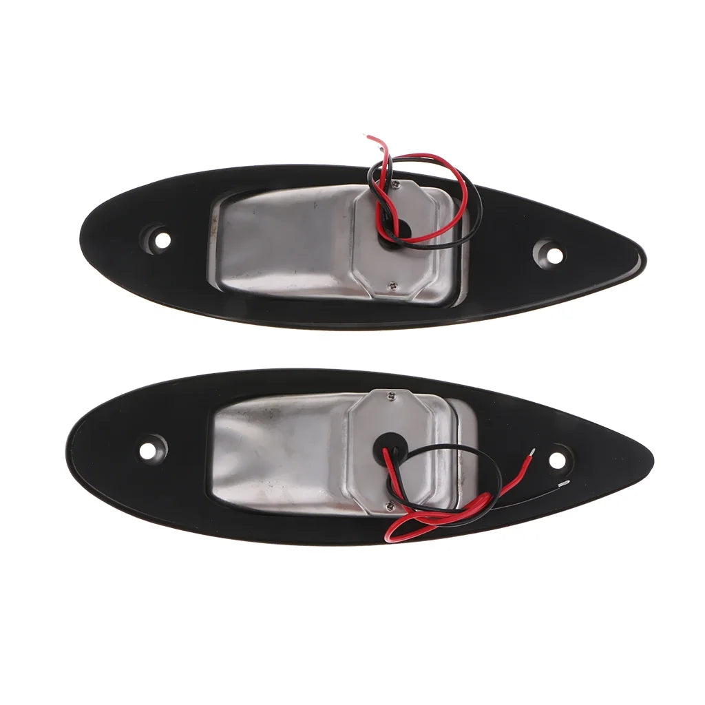Pair of Marine Boat LED Side Tear Drop Lights Vertical Mount Z91114
