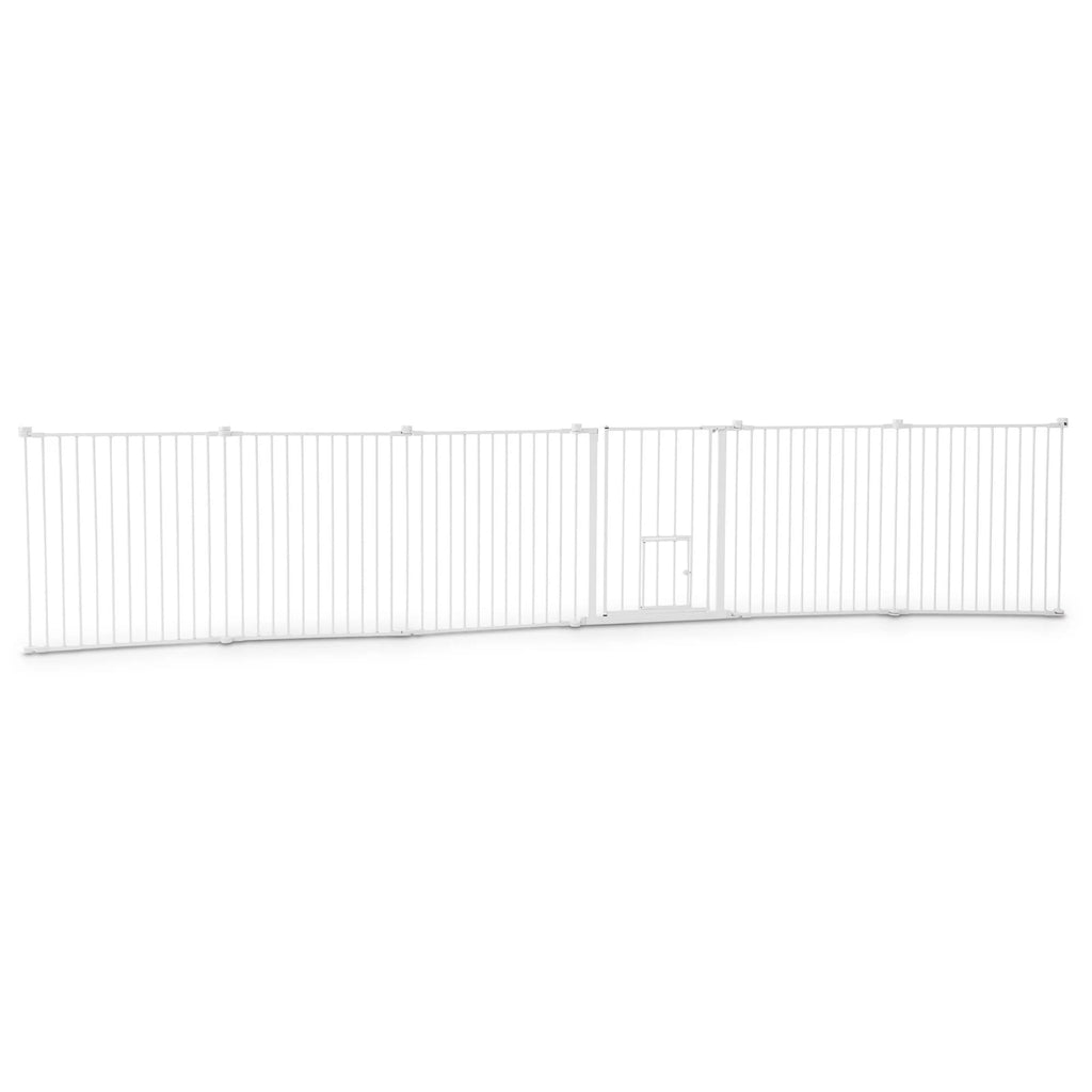 Convertible Walk-Thru Pet Gate and Play Yard O184389