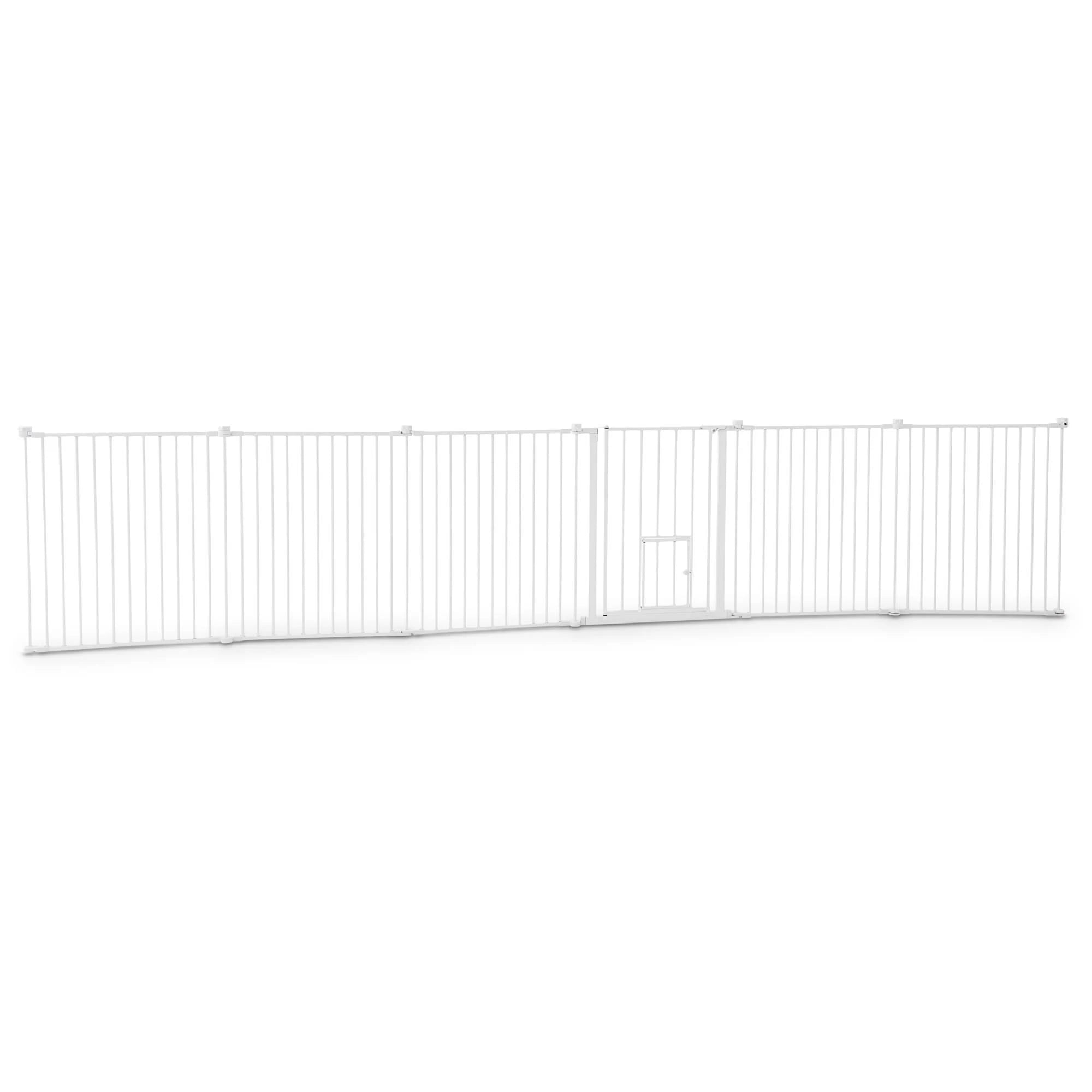 Convertible Walk-Thru Pet Gate and Play Yard O184389