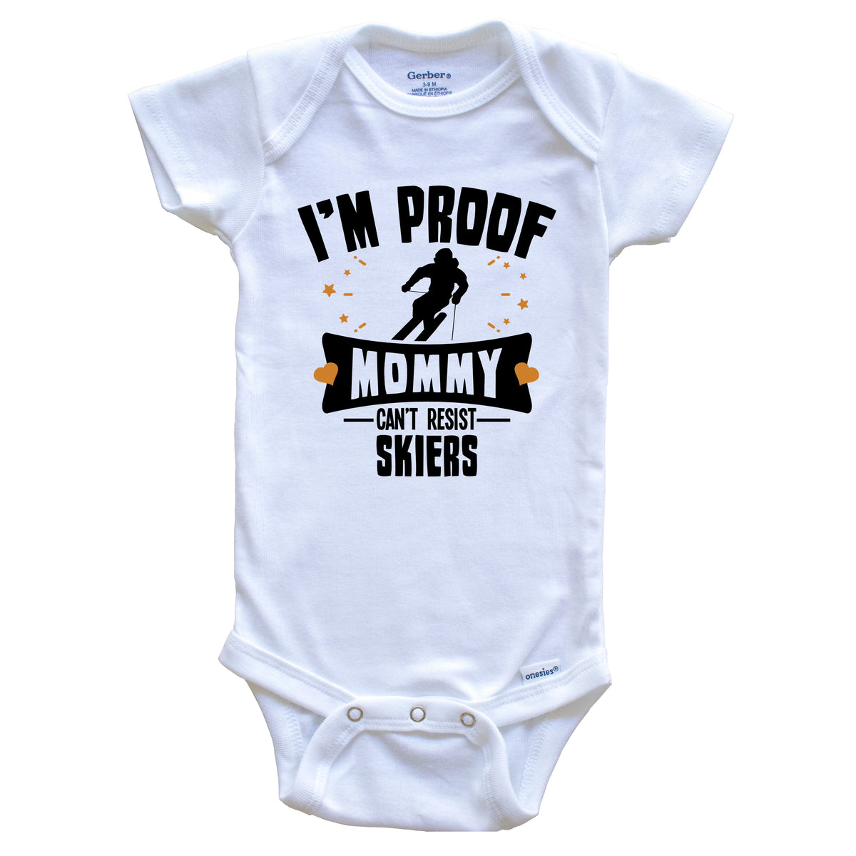 Funny Skiing Baby Bodysuit U786825