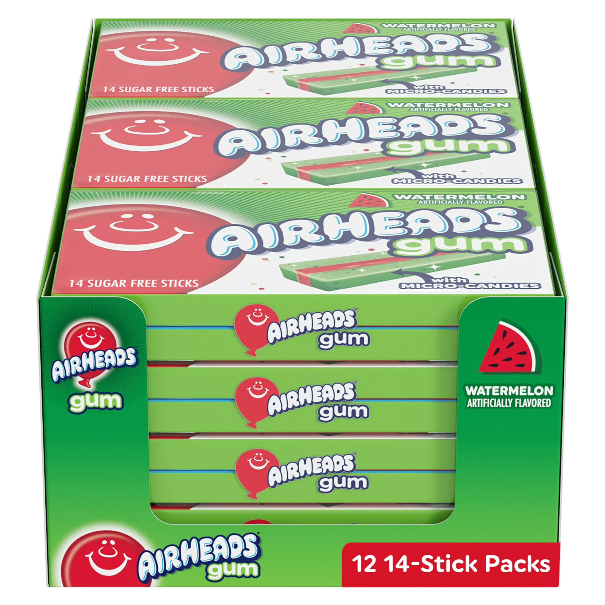 Watermelon Gum - 12 Count 14 Pcs Each O13623