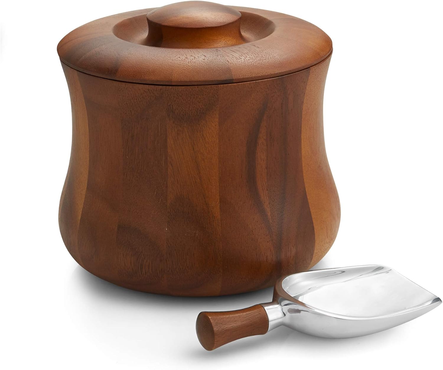 Ice Bucket with Acacia Wood A780236