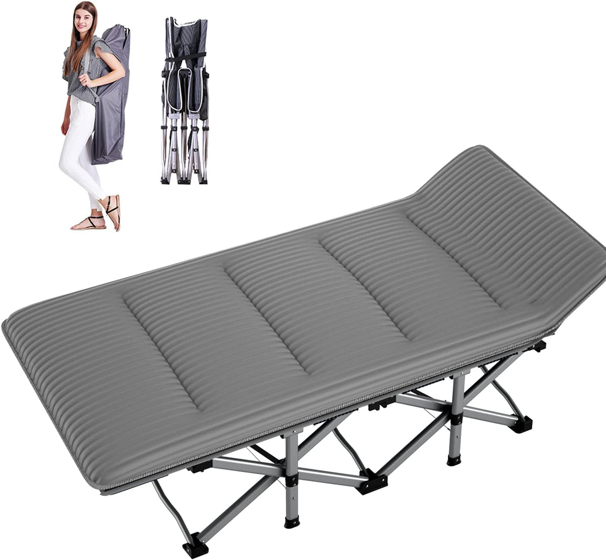 Folding Camping Cot with Carry Bag B6927