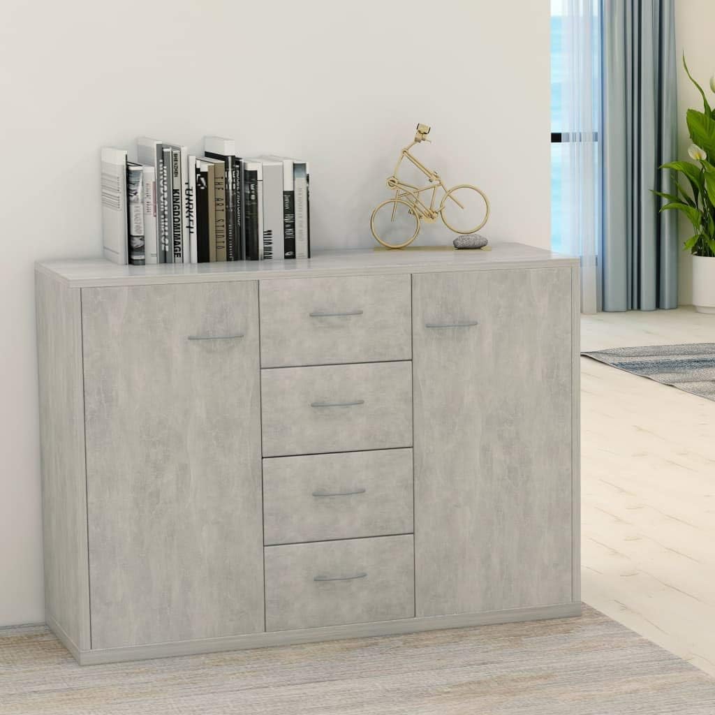 Black Chipboard Sideboard J518781