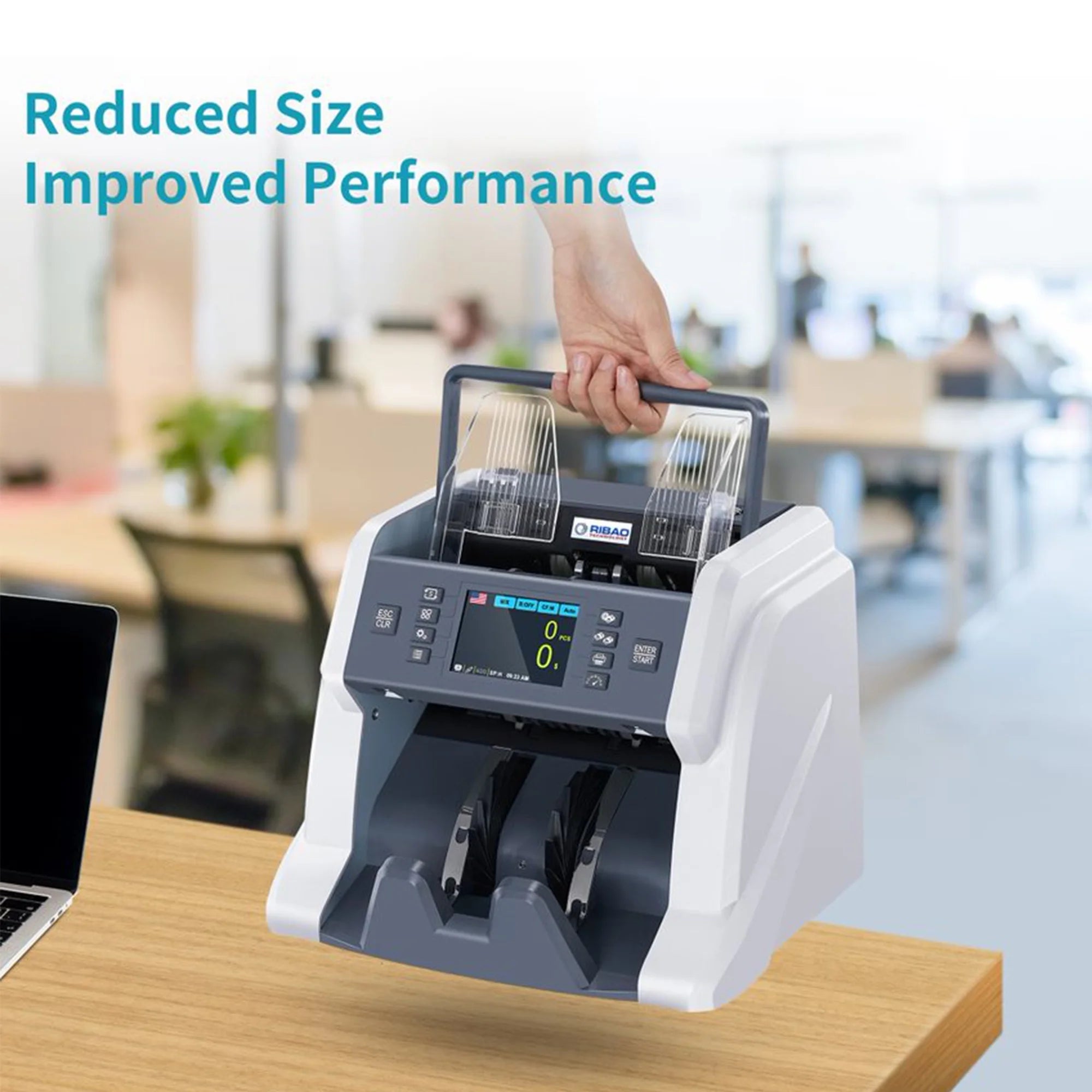Money Counter Machine with UV/MG/MT/IR/Cis Counterfeit Detection F545552