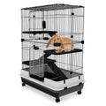 Metal 4-level Rabbit Cage Indoor Small Animal Hutch H66959