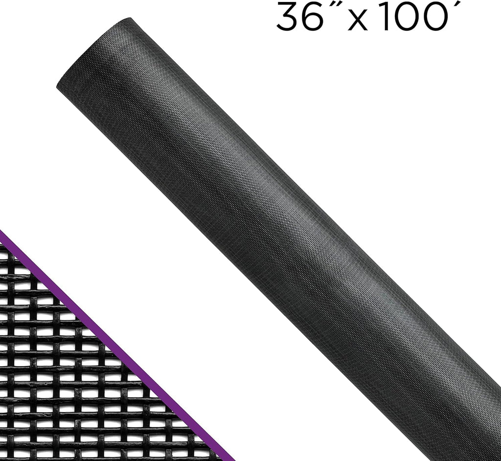 36" x 100' Charcoal Pet Screen O85224