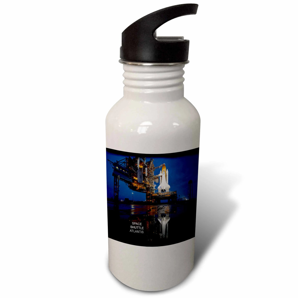 Space Shuttle Atlantis 21 oz Sports Water Bottle C2655