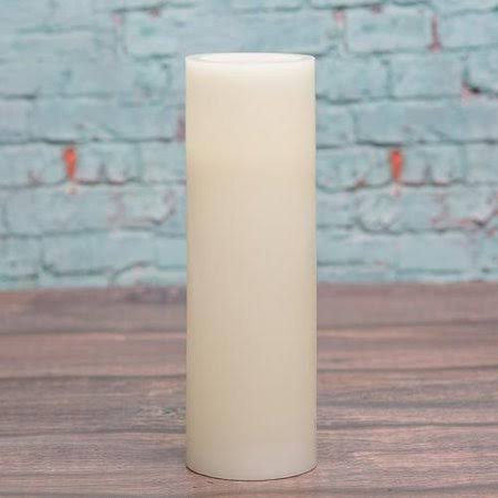 Ivory Flameless LED Pillar Candles Set of 6 X380