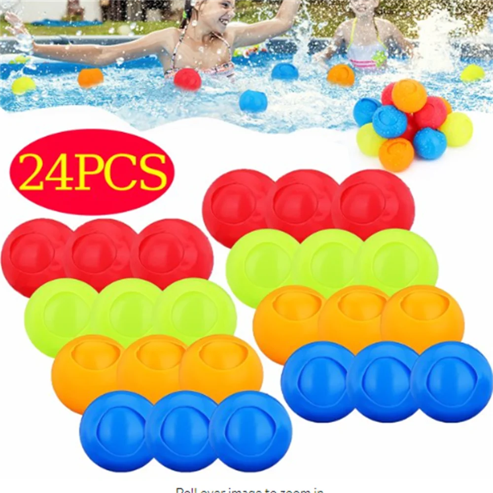 24 PCS Reusable Water Splash Ball Toy Y16771