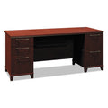 72w Double Pedestal Desk Harvest Cherry Y606