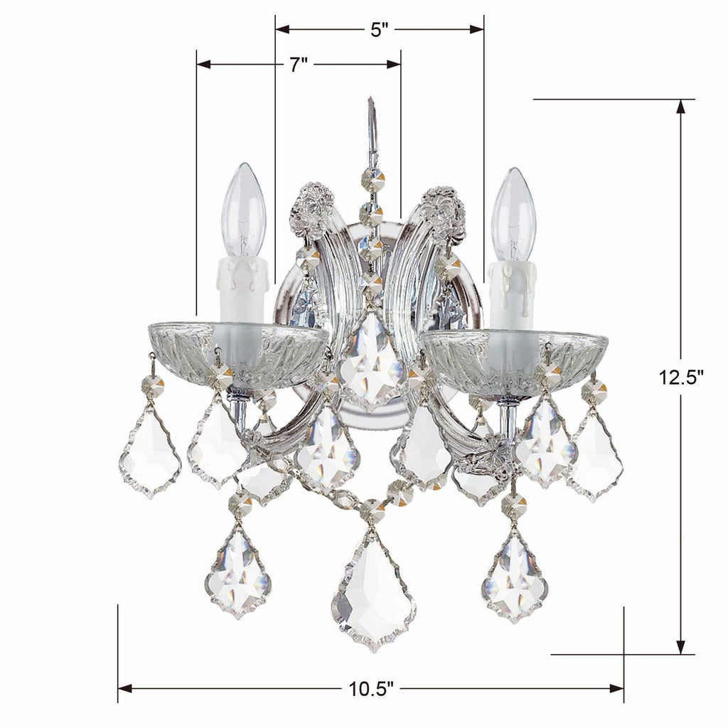 Crystal Chrome Sconce L80253