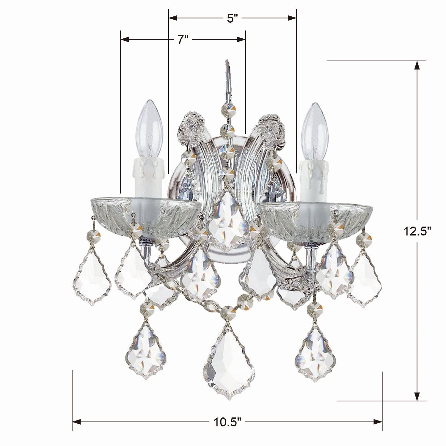 Crystal Chrome Sconce L80253