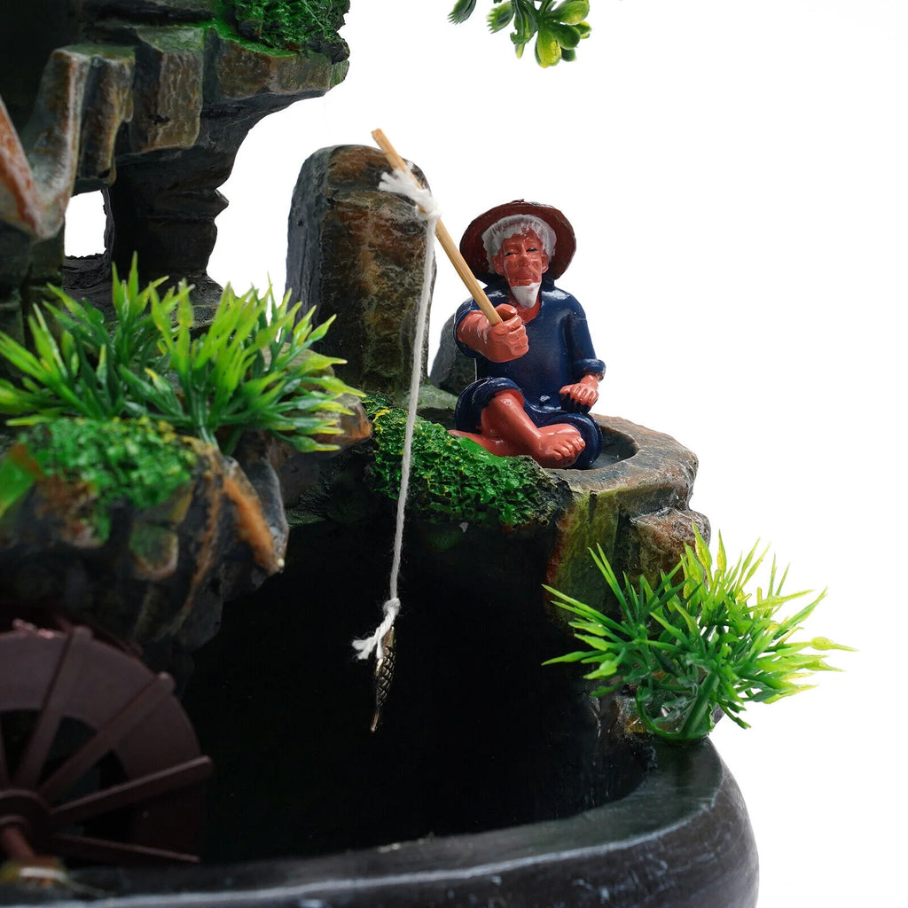 Indoor Rockery Waterfall Fountain Desktop Fountain with LED Light P89109