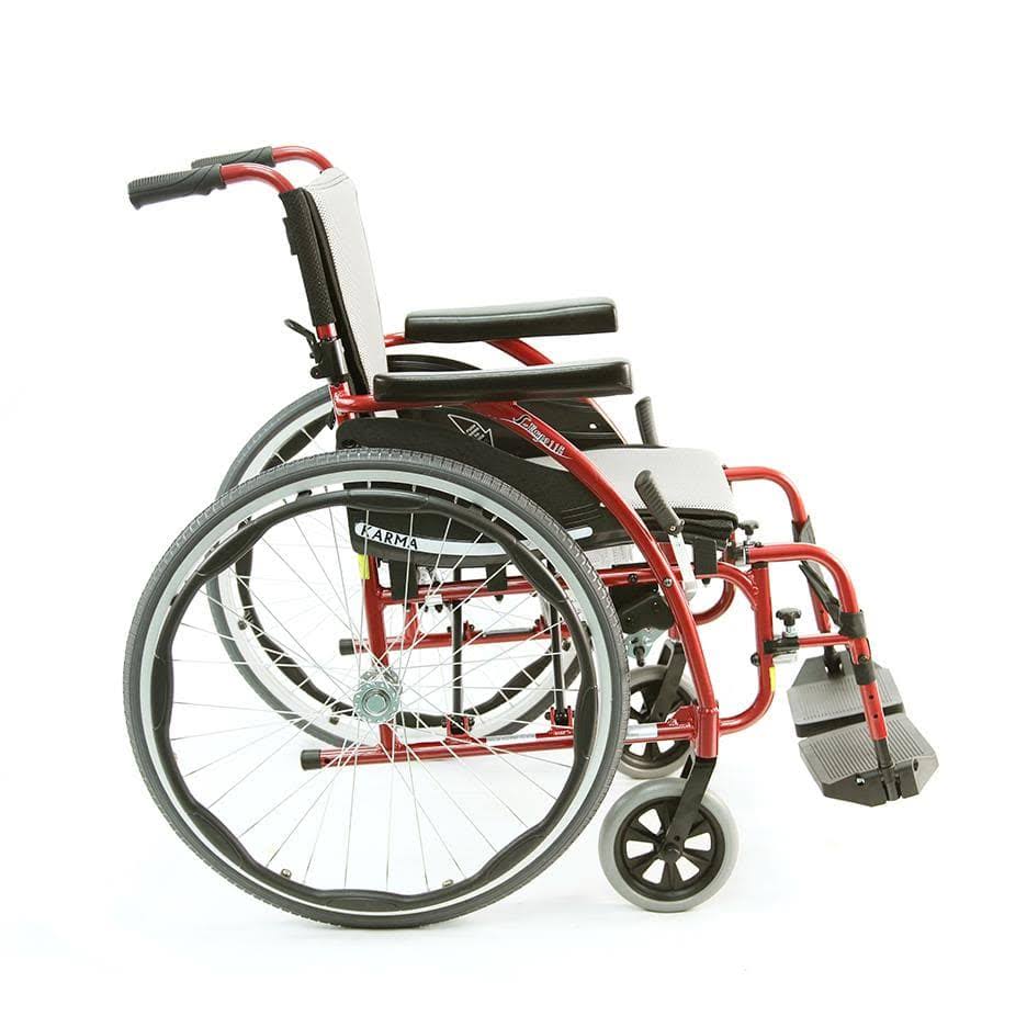 Lightweight Ergonomic Wheelchair with Silver Seat O679217